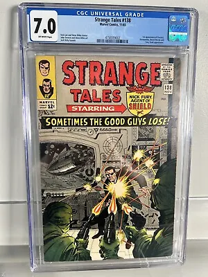 Buy Strange Tales 138 CGC Graded 7.0 FN/VF Marvel Comics 1965 • 102.12£