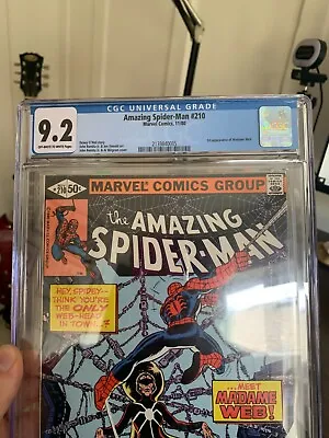 Buy Amazing Spider-Man #210 CGC 9.2 1st Appearance Of Madame Web • 112.09£