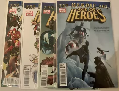 Buy Marvel Age Of Heroes Full Set #1-4 Nm 2010 Spiderman Captain Britain Avengers • 8£