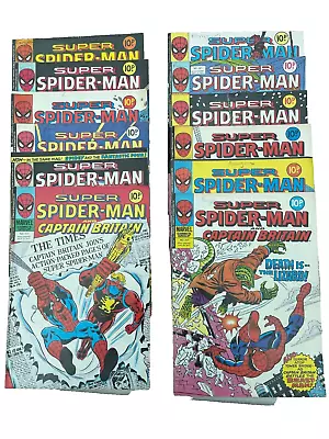 Buy Marvel Comics Super Spiderman And Captain Britain 1977 (bundle # 231 - 242) • 5.50£