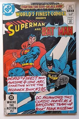 Buy World's Finest Comics #285 #286 #287 #288 Batman Superman ***free Uk Pph*** • 22.99£
