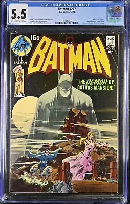 Buy Batman #227 CGC FN- 5.5 Detective Comics #31 Homage! Classic Neal Adams! • 513.10£
