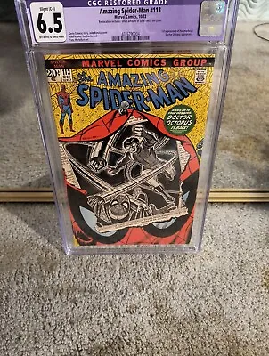 Buy CGC Amazing Spider-Man 113 6.5 Restored . First Appearance Of Hammerhead. • 60.32£