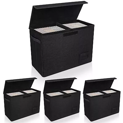 Buy 4-Pack Comic Book Storage, Collapsible Comic Book Case With Dividers And Carr... • 66.19£