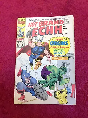 Buy Free P & P; Not Brand Echh #3, Oct 1967; Hulk, Thor, Cap! • 5.99£