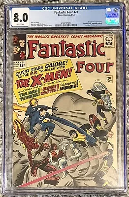 Buy Fantastic Four #28 Marvel Comics X-men Crossover MCU Key High Grade CGC 8.0 • 708.75£