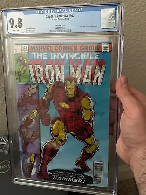 Buy CAPTAIN AMERICA #695 Iron Man #126 Lenticular Variant (CGC 9.8) Dated 2018 • 78.37£