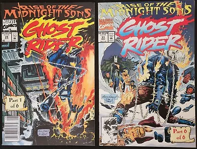 Buy GHOST RIDER #28 & 31 - Marvel 1992 KEYs Cameo/1st App. Midnight Sons & Lilith • 9.56£