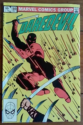 Buy Daredevil 189, Marvel Comics, December 1982, Vf • 6.99£