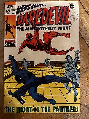 Buy DAREDEVIL 52 Marvel, Cents Version Barry Windsor Smith/Black Panther. 1969 • 40£
