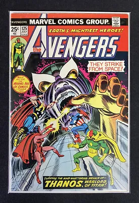 Buy Avengers #125 VF Thanos War; Iron Man, Captain Marvel, Thor, Vision 1974 • 67.51£