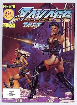 Buy Savage Tales V.2#4 VF+ Jusko Cvr BLOOD 'N' GUTZ! O'Barr Trimpe Severin 1986 R917 • 7.91£