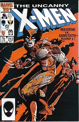 Buy Uncanny X-Men #212 Wolverine Vs. Sabretooth! Marvel 1986  Grade 9.0+ • 18.10£