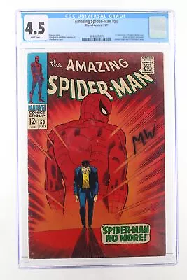 Buy Amazing Spider-Man #50 - Marvel Comics 1967 CGC 4.5 1st Appearance Of Kingpin (W • 510.89£