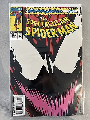 Buy Marvel Comics Spectacular Spider-Man #203 Maximum Carnage • 12.96£