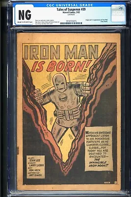 Buy Tales Of Suspense #39 - Marvel 1963 CGC COVERLESS 1st App And Origin Of Iron Man • 1,974.79£
