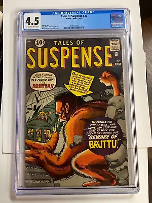 Buy Tales Of Suspense #22 Atlas Comics 1961 CGC 4.5 • 239.85£