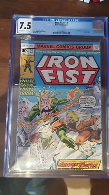 Buy Iron Fist 14 CGC 7.5 Marvel Comics 1977 • 4.20£
