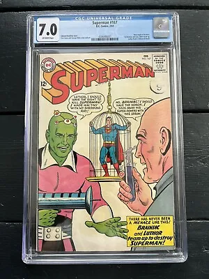 Buy Superman 167, (1964). CGC 7.0. Off White Pages. Brainiac Key Issue • 150£