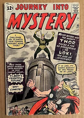 Buy Marvel Journey Into Mystery Thor Number 85 October 1962 First Appearance Of Loki • 395.30£