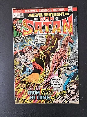 Buy Marvel Spotlight #12 Son Of Satan Second Appearance And Origin Lower Grade • 15.99£
