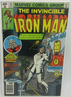 Buy The Invincible Iron Man 125 (1979) 7.5 VF- Ant-Man (Scott Lang) 1st Rhodey Cover • 9.43£