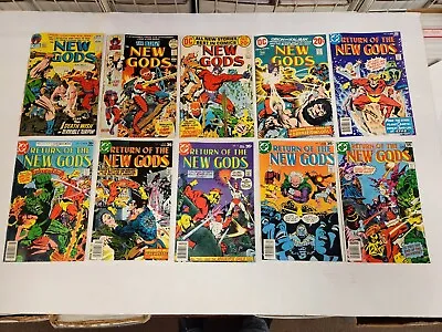 Buy New Gods Lot Of 10 Comics Jack Kirby Fourth World Forager Orion Darkseid DC • 55.20£