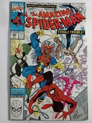 Buy Amazing Spider-Man #340 Femme Fatales App VF+ Marvel Comics C1B • 2.80£