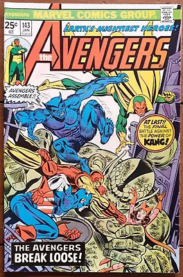 Buy The Avengers 143, George Perez, Marvel Comics, January 1976, Fn+ • 9.99£