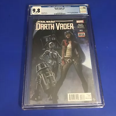 Buy Darth Vader 3 CGC 9.8 1ST PRINT 1ST APPEARANCE DOCTOR APHRA Star Wars Comic 2015 • 328.11£