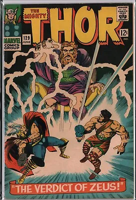 Buy THOR #129 KEY 1st Appearance Of ARES Kirby Art (1966) Marvel F (6.0) • 63.34£