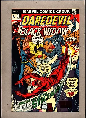 Buy Daredevil & The Black Widow #102_august 1973_vf Minus_stiltman_bronze Age Uk! • 0.99£