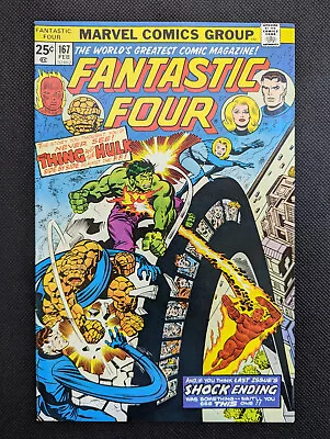 Buy FANTASTIC FOUR #167 (1976) Classic Battle Of Fantastic Four Vs Hulk Higher Grade • 15.01£