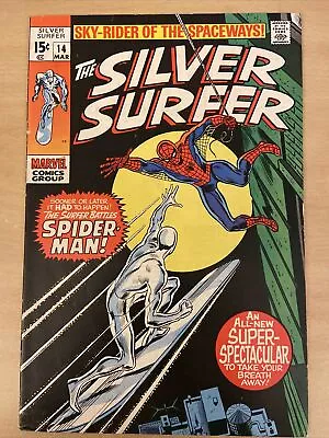 Buy Silver Surfer # 14 Volume 1 - Nice Condition - Spider-Man Battle Marvel Comic • 89.99£