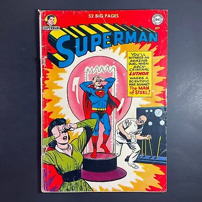 Buy Superman 68 1st Lex Luthor Cover Golden Age DC 1951 Lois Lane Mortimer Comic • 239.82£