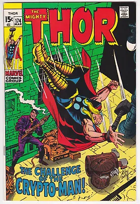 Buy Thor #174 Fine-Very Fine 7.0 Crypto-Man Jack Kirby Art 1970 • 22.16£