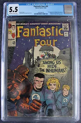 Buy Fantastic Four #45 CGC 5.5 - 1st Appearance Of The Inhumans • 169.95£