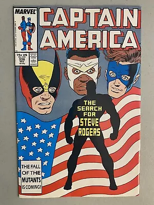Buy Captain America 336, VF+ 8.5, Marvel 1987, Bob McLeod, 1st Brother Nation 🇺🇸 • 10.90£