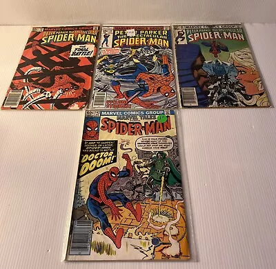 Buy Marvel Peter Parker The Spectacular Spider Man Lot Of 4 70’s And 80’s • 27.59£