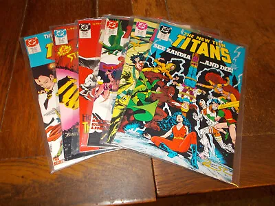 Buy New Teen Titans (1984 Series) 22 23 24 25 26 27 DC 1986 Wolfman Blackfire Hybrid • 12.99£