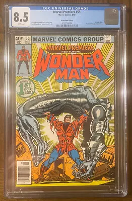 Buy 1980 Marvel Premiere #55 1st Solo Wonder Man Story CGC 8.5 • 63.24£
