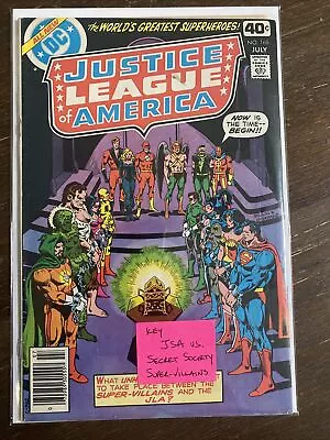 Buy Justice League Of America #168 Key JSA Vs. Secret Society Super-Villains FN/FN+ • 11.83£
