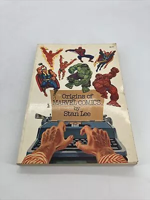 Buy Origins Of Marvel Comics By Stan Lee Vintage 1974 Book Comic 254pg Fireside TPB • 14.35£