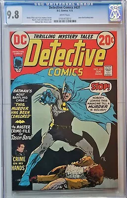 Buy Detective Comics #431 CGC 9.8 NM White Pages 1973  • 371.22£