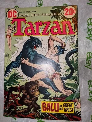 Buy Tarzan Volume 1 #213 Oct.1972 DC Comics Joe Kubert Scripts, Art, Inks & Cover • 9.45£