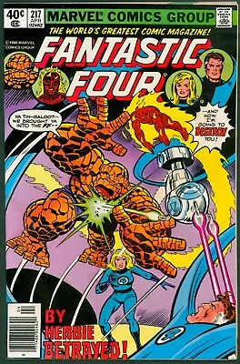 Buy Fantastic Four 213 VF+ 8.5 H.E.R.B.I.E. Marvel 1980 • 7.06£