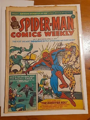 Buy Spider-Man Comics Weekly #9 Apr 1973 Fair/Good 1.5 Reprints ASM Annual #1 • 6.99£
