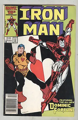Buy Iron Man #213 December 1986 VG Dominic Fortune • 2.37£