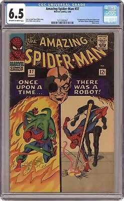 Buy Amazing Spider-Man #37 CGC 6.5 1966 1211392007 1st App. Norman Osborn • 177.38£