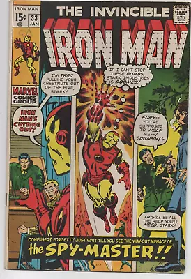 Buy THE INVINCIBLE IRON MAN, Marvel Comics #33, Jan. 1971 • 15.61£